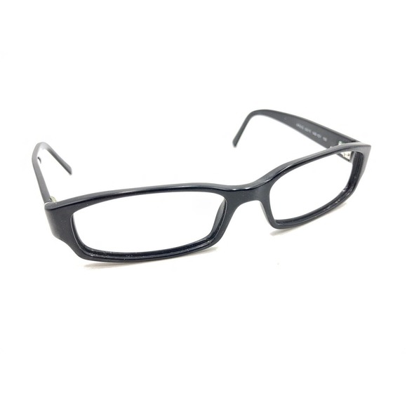 Prada VPR 21G 1AB-1O1 Black Eyeglasses Frames 53-15 135 Italy Designer Men Women - Picture 1 of 12